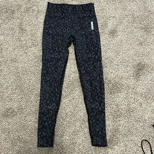 Gymshark Black Animal Print Pants - SIZE SMALL